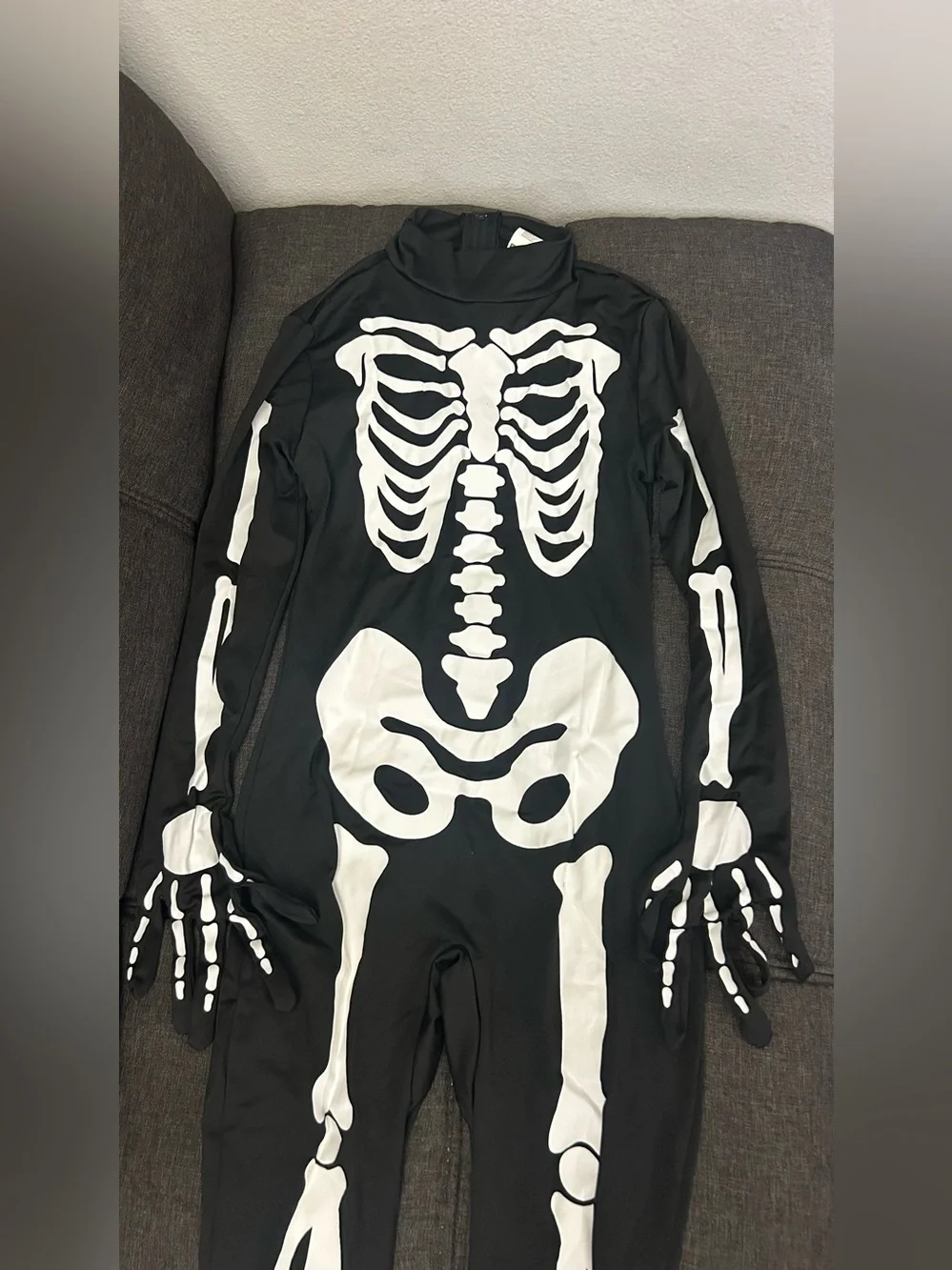 Spooktacular Creations Boy Halloween Skeleton Costume For Kids Outfit Jumpsuit S